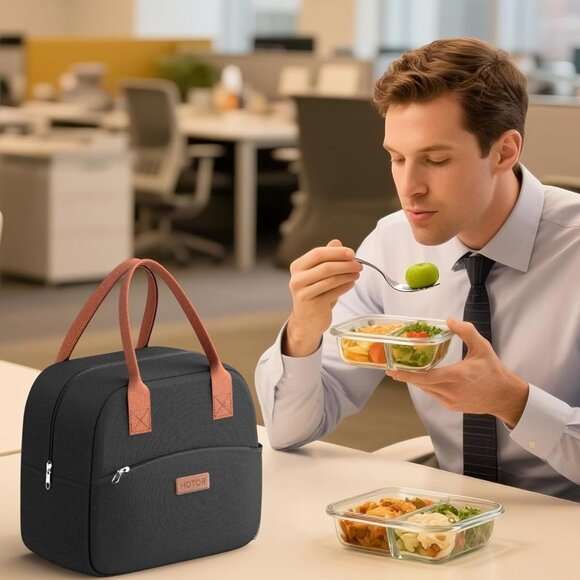 Lunch Bag for Women & Men - Wear-Resistant Insulated Lunch Box with Large Capaci - Picture 9 of 9